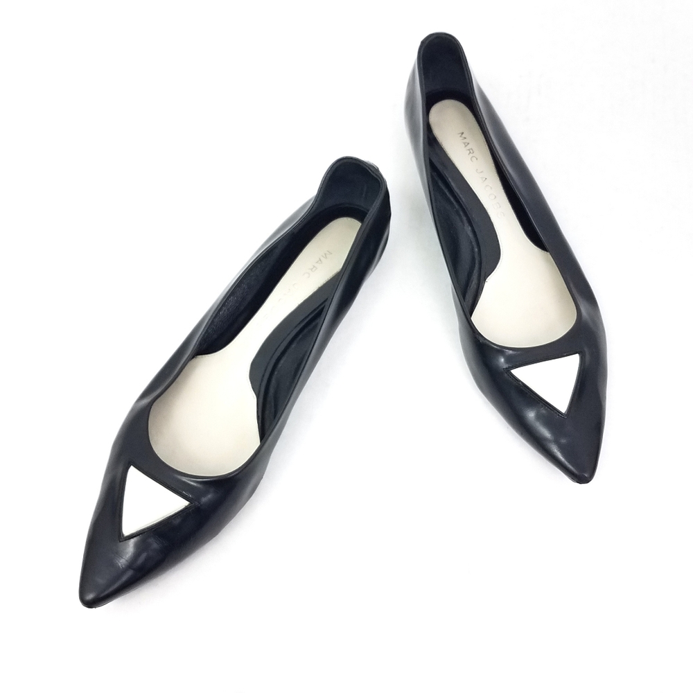 Marc Jacobs | Black Leather Flats